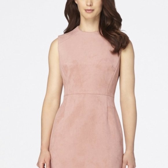 Tahari Suede Sheath Sleeveless Dress - Picture 1 of 4